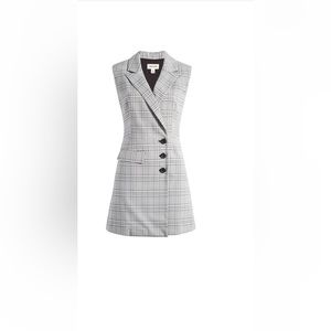 BNWT Plaid Blazer Dress - medium